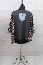 Pink Floyd Printed Bat Sleeve T-Shirt With Back Pocket