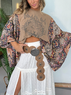 Def Leppard Mix & Match Tee Taupe