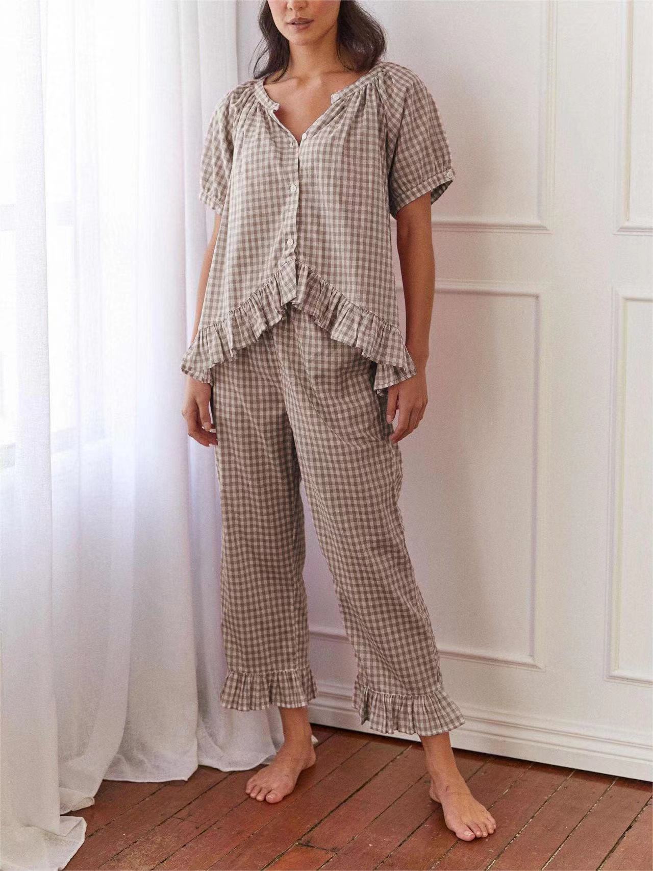 Sophie Sleep Set Gingham Berry