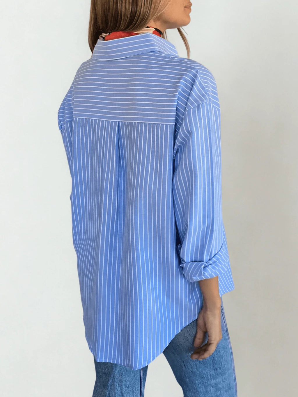 Women's Striped Long-sleeved Shirt
