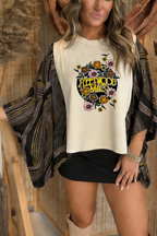 Fleetwood Mac Printed Batwing Sleeve T-Shirt (No Back Pocket)