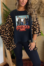Fleetwood Mac Printed Batwing Sleeve T-Shirt (No Back Pocket)