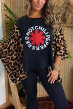 Red Hot Chili Peppers Printed Batwing Sleeve T-Shirt (No Pocket)