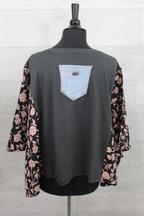 Pink Floyd Printed Bat Sleeve T-Shirt With Back Pocket