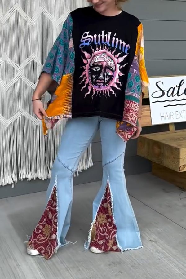 Mix Match Tee Bone Women Top（No Patch）