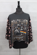 Pink Floyd Printed Bat Sleeve T-Shirt With Back Pocket